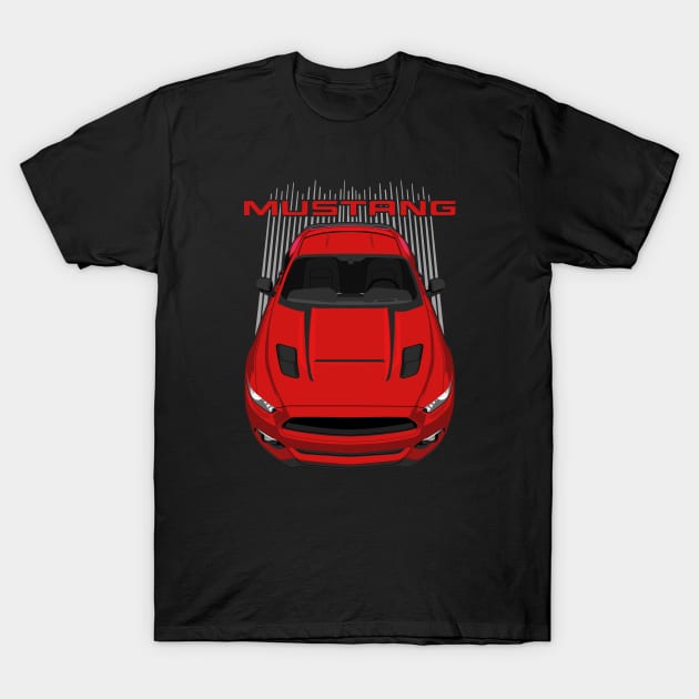 Mustang GT CS 2016-2017 - Red T-Shirt by V8social